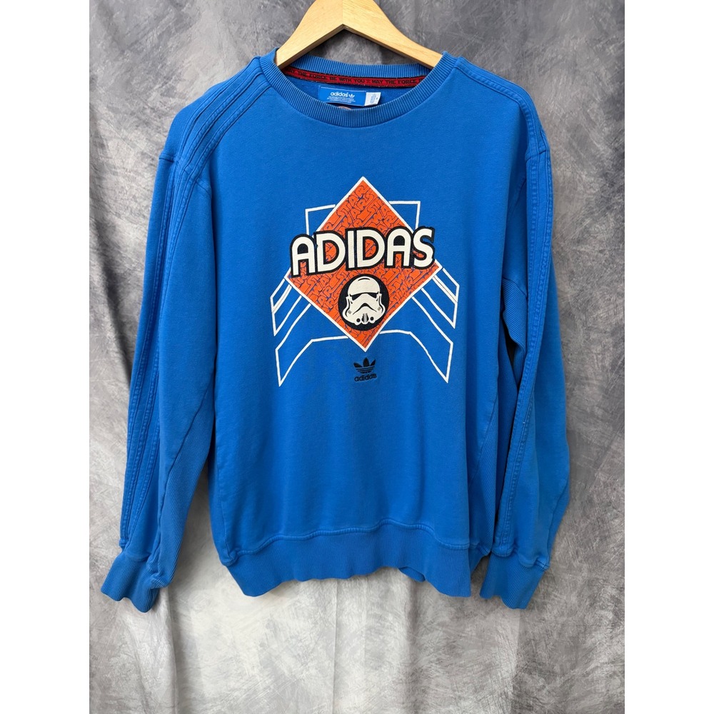 Adidas Originals Star Wars Stormtrooper Sweatshirt Blue Crewneck Mens Medium